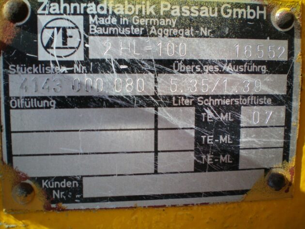 LIEBHERR  A312  7027833 - CAJA DE CAMBIOS ZF 2HL100 DE LARGAS Y CORTAS - Imagen 6