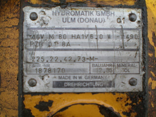 LIEBHERR   A900B  5005809 - MOTOR DE TRANSLACIÓN AGVM80 - Imagen 6