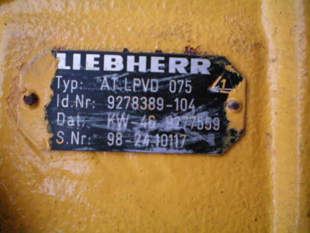 LIEBHERR  A902 LITRONIC  9269738 - BOMBA HIDRÁULICA PRINCIPAL LPVD075 - Imagen 6