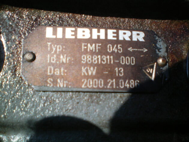 LIEBHERR   A904  9881311 - MOTOR DE GIRO FMF045 - Imagen 6