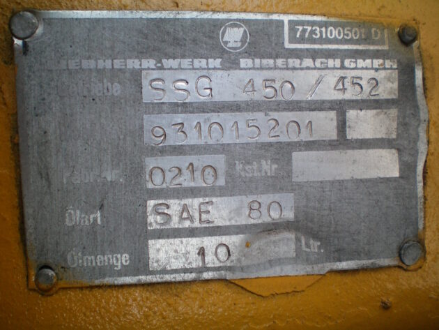 LIEBHERR  A912  931015201 - REDUCTOR DE GIRO SSG450/452 - Imagen 4