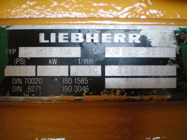 LIEBHERR  R932HDSL  9266802 - MOTOR TÉRMICO D906NA CON PARTE ELÉCTRICA - Imagen 9