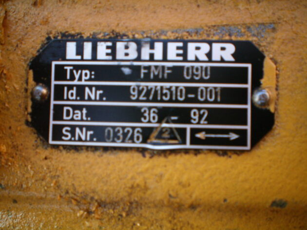 LIEBHERR   R932 LITRONIC  9271510 - MOTOR DE TRANSLACIÓN FMF090 - Imagen 7