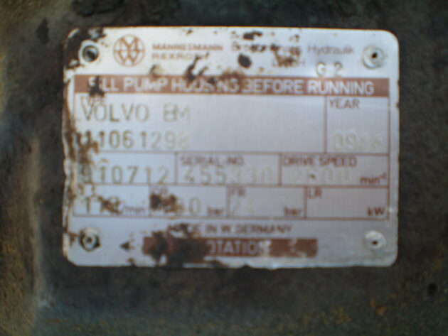 VOLVO  A35  11061298 - BOMBA HIDRÁULICA - Imagen 4