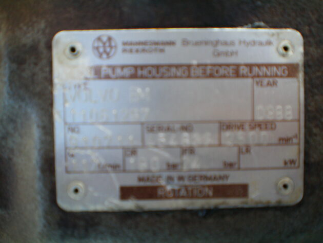 VOLVO  A35  11061297 - BOMBA HIDRÁULICA - Imagen 4