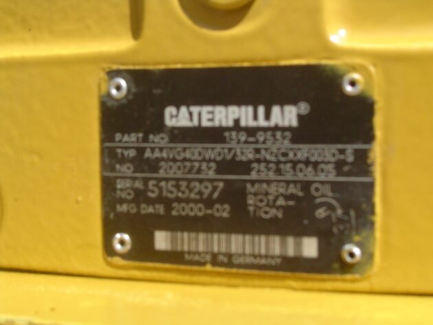 CATERPILLAR  M312  139-9532 - BOMBA DE GIRO AA4VG40DWD1/32R - Imagen 8