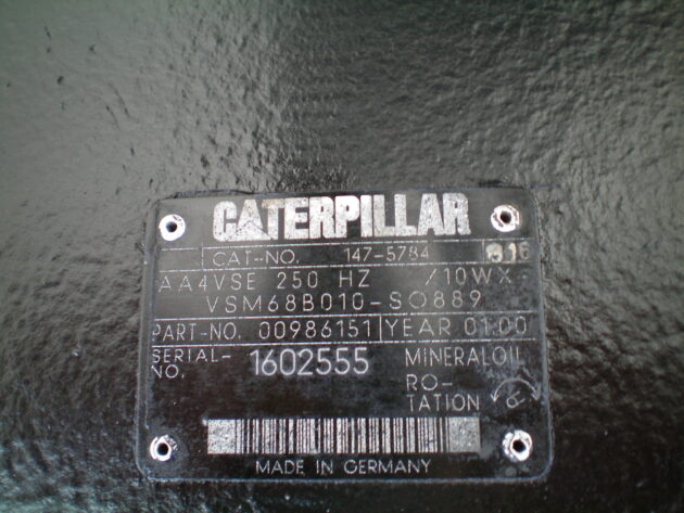 CATERPILLAR   365BL  147-5784 - MOTOR DE TRANSLACIÓN CON TACO LIMITADOR DE VELOCIDAD AA4VSE250HZ - Imagen 7