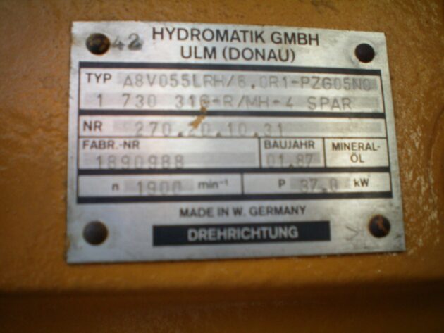 O&K  MH4 PMS   - BOMBA HIDRÁULICA PRINCIPAL A8V055LRH/6.0R1 - Imagen 4