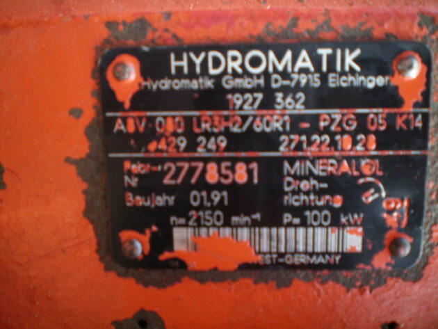 O&K  RH6 PMS   - BOMBA HIDRÁULICA PRINCIPAL A8V080LR3H2/60R1 - Imagen 5