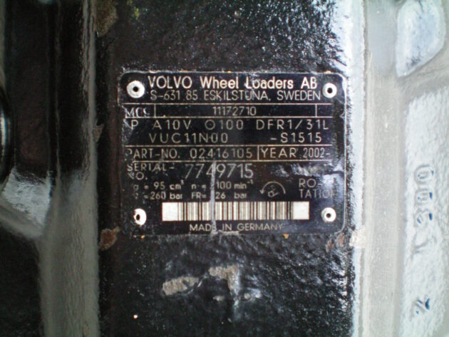 VOLVO  L90E  11172710 - BOMBA HIDRÁULICA A10V0100DFR1/31L - Imagen 6