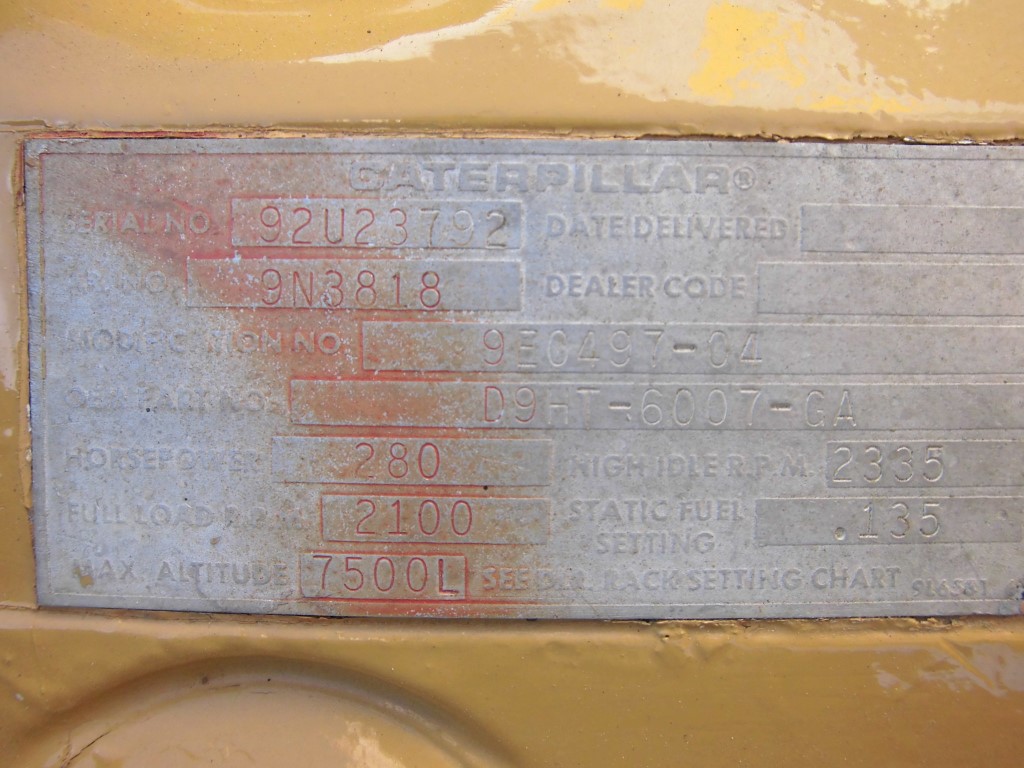 CATERPILLAR D8N 9N-3818 - MOTOR TÉRMICO 3406 - Imagen 2