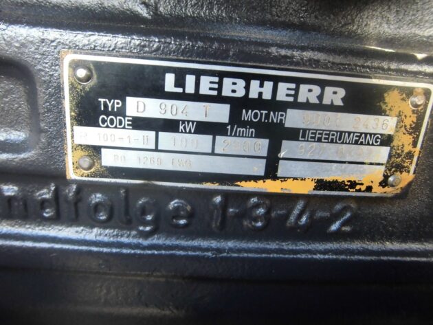 LIEBHERR  A902 LITRONIC  9270482 - MOTOR TÉRMICO D904T CON PARTE ELÉCTRICA - Imagen 8