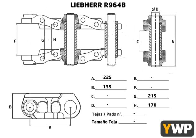 LIEBHERR  R964B LITRONIC  5613120 - CADENAS