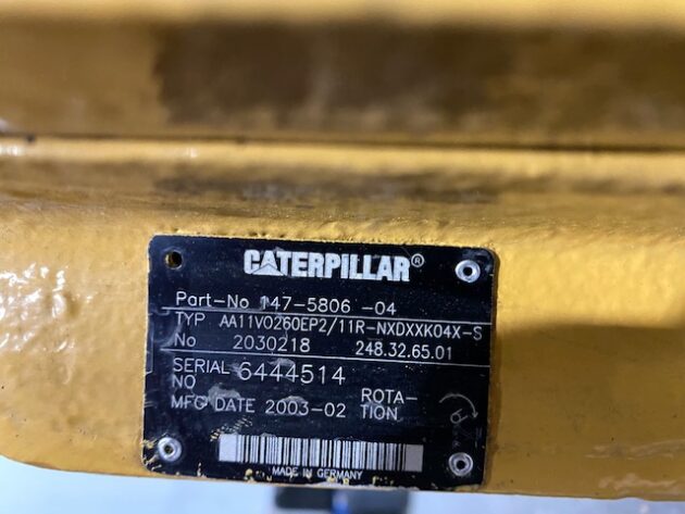 CATERPILLAR  365BLME-II  147-5806 - BOMBA DE GIRO AA11V0260EP2/11R - Imagen 8
