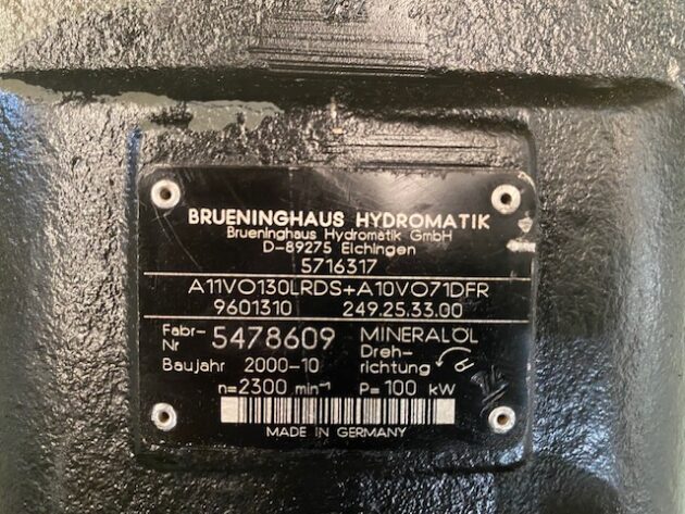 LIEBHERR  L574  5716838 - BOMBA HIDRÁULICA DE TRANSLACIÓN A11V0130LRDS - Imagen 8