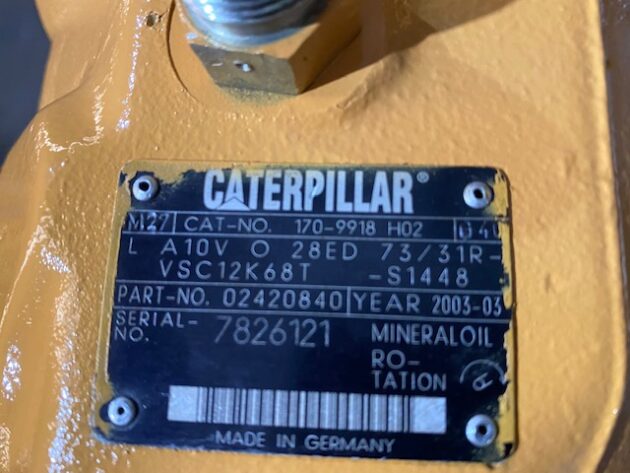 CATERPILLAR  385B  170-9918 - BOMBA DEL VENTILADOR A10V028ED73 - Imagen 9