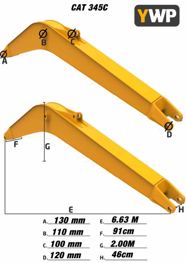 CATERPILLAR  345C  235-7722 - PLUMA - Imagen 5
