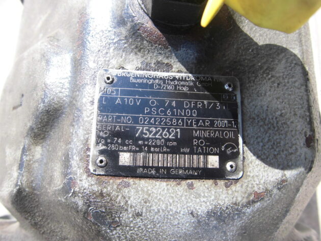 BELL  B25D   - BOMBA HIDRÁULICA PRINCIPAL A10V074DFR1/31L - Imagen 8