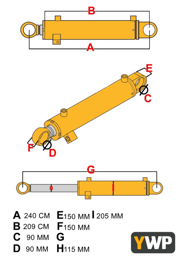 CATERPILLAR 330CL - 191-5551 - STICK CYLINDER