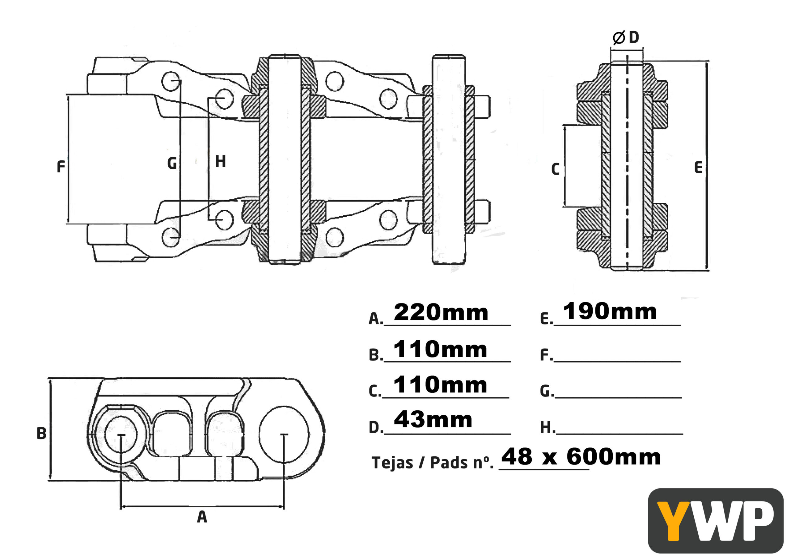 HITACHI ZX350LCN-3 - CADENAS